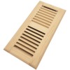 Homewell Maple Wood Floor Register, Drop in Vent with Damper,