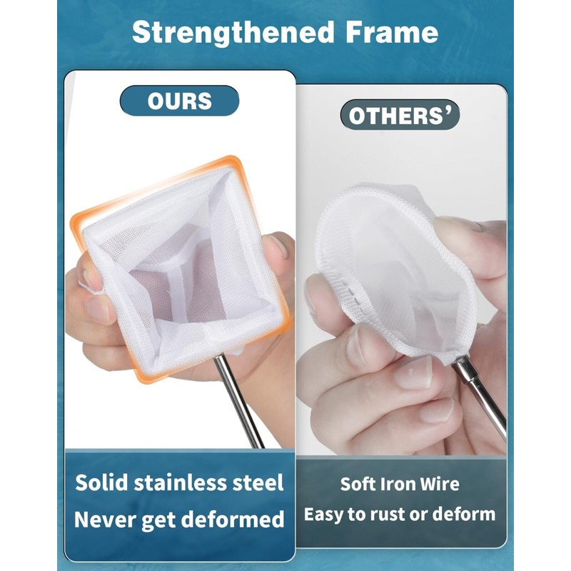 Aquarium Shrimp Net 5/7.5/10 cm Tiny Fish Tank Net with