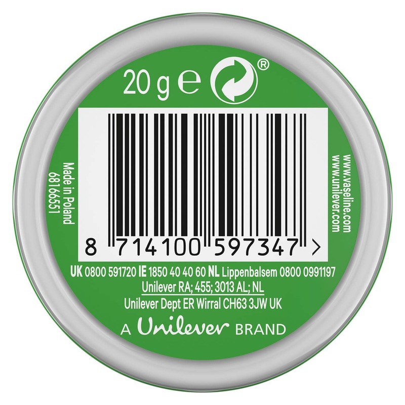 2 x Vaseline Lip Therapy Aloe Vera – 20g