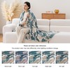 Sushing Luxury Printed Fleece Warm Blanket, Soft Lightweight Velvety Plush