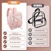 Vangue Clear Backpack Stadium Approved Heavy Duty Clear Bookbag with
