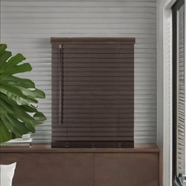 Ergode Cordless GII Madera Falsa 2" Faux Wood Plantation Blind - Stylish, Practical, Easy
