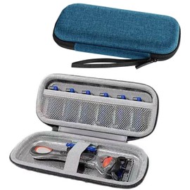 Safety Razor Cover Travel Razor Case, Compatible with Gillette & Harrys, Billie, Safety Razor Travel Case Razor Holder For Men Cord Travel Organizer, Safety Razor Case Travel Case, Zipper Carrying Bag