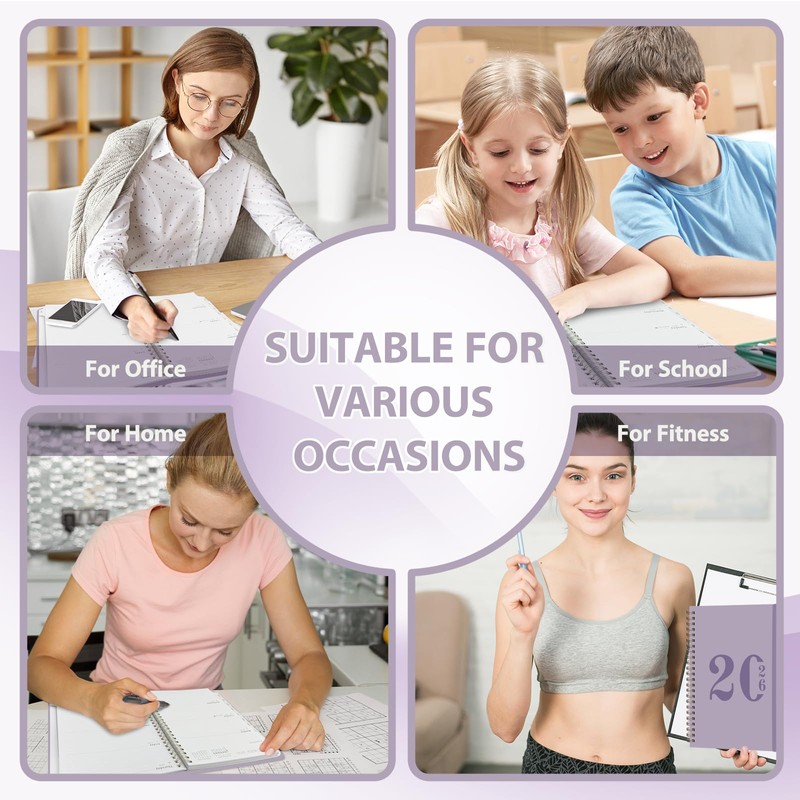 2026 Planner, Weekly and Monthly Calendar Agenda Book, Jan 2026