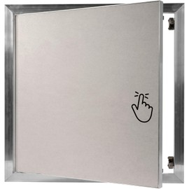 16" x 16" Inch Access Panel Door - Drywall for Indoor Use - Opening Flap Cover Plate with Plasterboard - Box Door Lock - Door Latch - Inspection Hatch - Intended for Walls and Ceilings