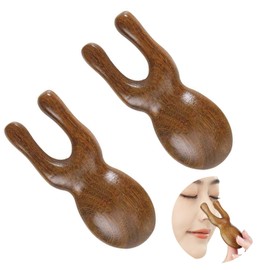 Gesichtsmassage-Werkzeuge für Nase und Augen, 2-teilige hölzerne Massage-Werkzeuge Gua Sha Werkzeug hölzerne Massagegerät für das ganze Gesicht. ﻿