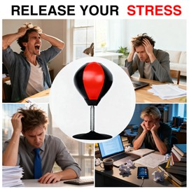 Punching Bag,Portable Strong Suction Cup Boxing Bag Speed Balls,for Home or Office Boxing Stress Relief Training