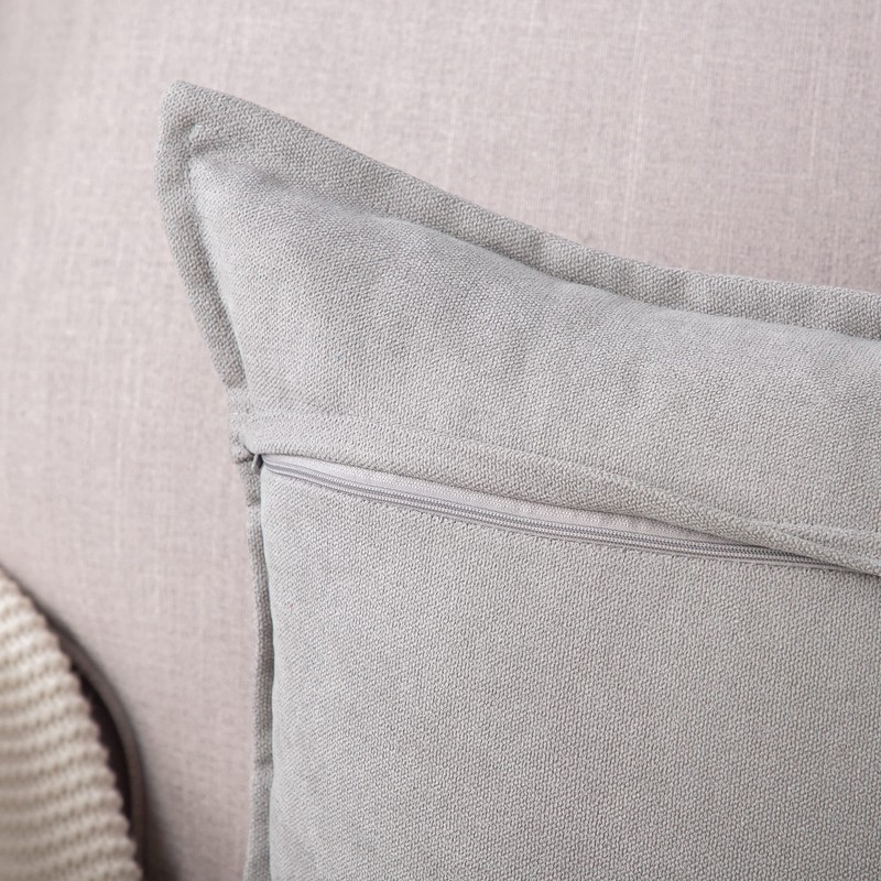 Madizz Set of 2 Short Chenille Throw Pillow Covers 26x26