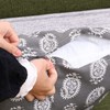 Fujiboeki Cushion Cover 45×45 Gray 100% Cotton With Tassel Paisley