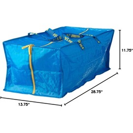 IKEA 901.491.48 Frakta Storage Bag, Blue, 4 Pack