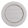 Valterra A10-3359VP Dampered Heating and A/C Register with 360° Rotation - 5-1/2" ID x 6-7/8" OD, Medium White