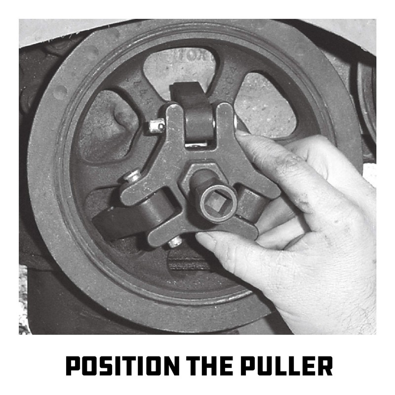 Powerbuilt Harmonic Balancer Puller Set, Adjustable 3 jaw press on