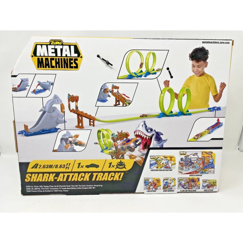 Zuru Metal Machines Shark Attack Track NEW 8.63 Foot Track