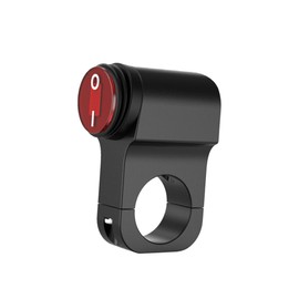 Ciieeo Motorbike Headlight Switch Aluminum Alloy Handlebar Emergency Light Control Button for Atvs Utvs Dirt Bikes Durable Design with High Grade Wire