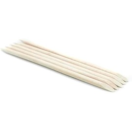 100 Palitos de Naranjo para Uñas - Manicure y Nail Art Doble Punta (plana y puntiaguda), Empujador de Cutícula para Cuidado de Uñas, Palitos de Madera Desechables para Manicuristas y Salón de Belleza, Herramienta de Manicure Profesional