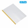 PATIKIL Clear Report Covers with Sliding Bar, 20 Pcs 10mm
