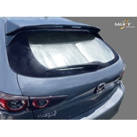 GalaxyAutoShield Custom Fit Rear Tailgate Window Sunshade for 2019 2020 2021 2022 2023 2024 Mazda Mazda3 Hatchback, Accessories UV Reflector Privacy Insulated Protection (Made in USA)