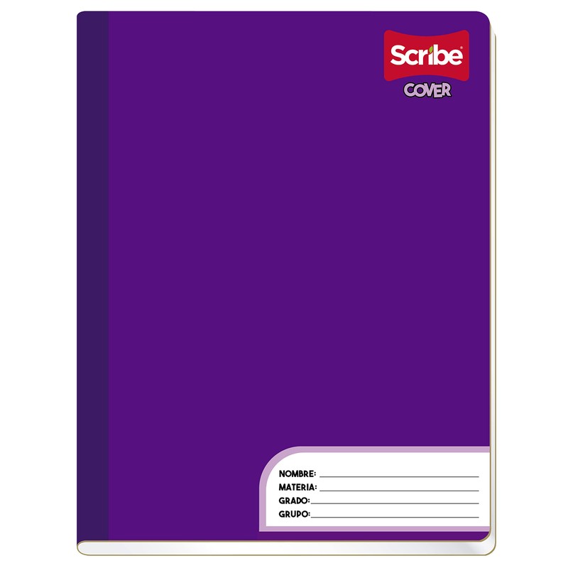 Scribe, COVER, Cuaderno Profesional Cosido de Pasta Semi Rígida, Rayado