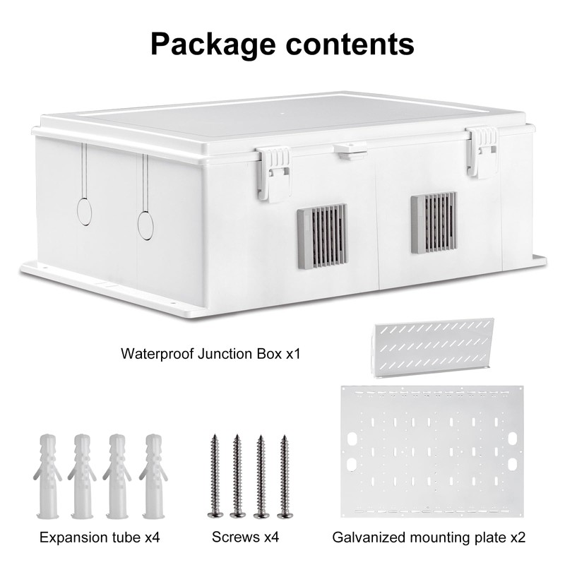 Namunanee Outdoor Electrical Junction Box, ABS Water Resistant Enclosure with