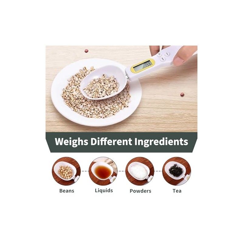 Báscula digital de cocina, precisión de 500 g/0,1 g, con