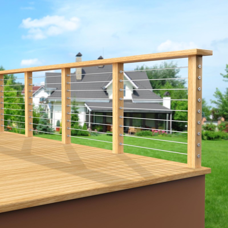 BLIKA 24 Pack 3/16" Invisible Cable Railing kit, T316 Stainless