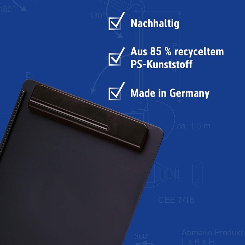 MAUL MAULgo Clipboard A4 Recycled Sustainable Writing Board in A4