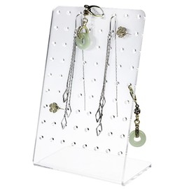 Fansoftiks Earrings Stand Display Showing Showcase Rack Ear Cuff Studs Holder Hanger Hook 72 Holes 36 Pairs Translucent Jewelry Towers Jewelry Accessories