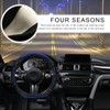 BWBWND Car Steering Wheel Cover, 15 Inches Leather Comfy Grip