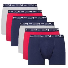 DIM Men's Boxer Shorts, Breathable Stretch Cotton, Optimal Support, Tagless, Pack of 3, multi-coloured, 3XL