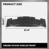 G-PLUS Engine Splash Shields Front Compatible with Benz GL-Class GL450