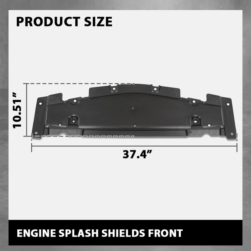 G-PLUS Engine Splash Shields Front Compatible with Benz GL-Class GL450