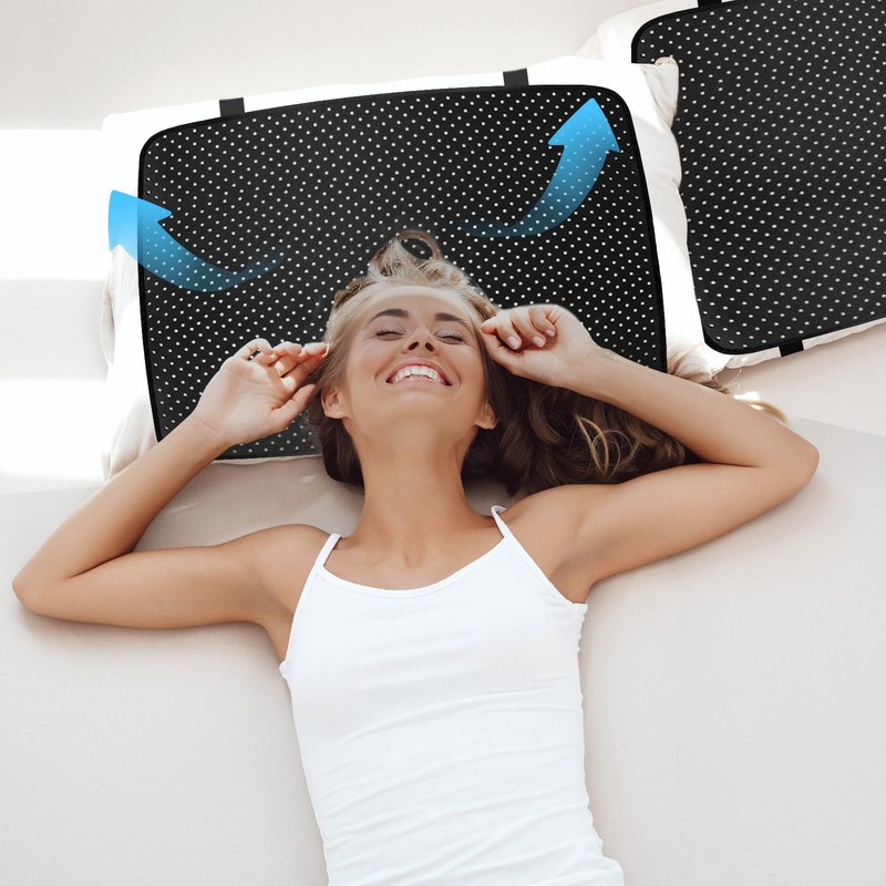 NIULAFR Grounding Pillowcase with 15ft Cord, 19.6x29.5 Inch Earth Connected