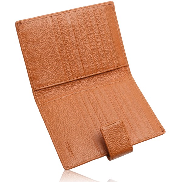 STREAM Card Case, Bifold Men's, Women's, Genuine Leather, Credit Card