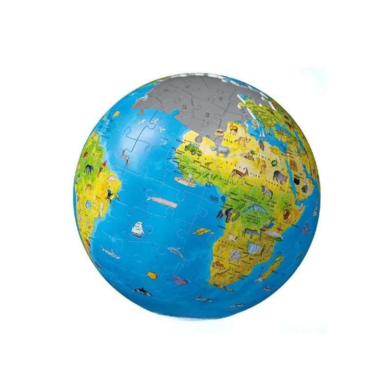 Ravensburger Italy 12340 7 – Globo geografico 3d puzzle