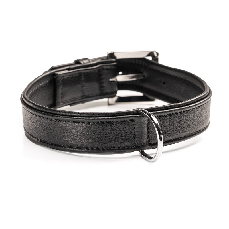 Lilly Premium Leather Dog Collar Calfskin Leather Dog Collar Genuine