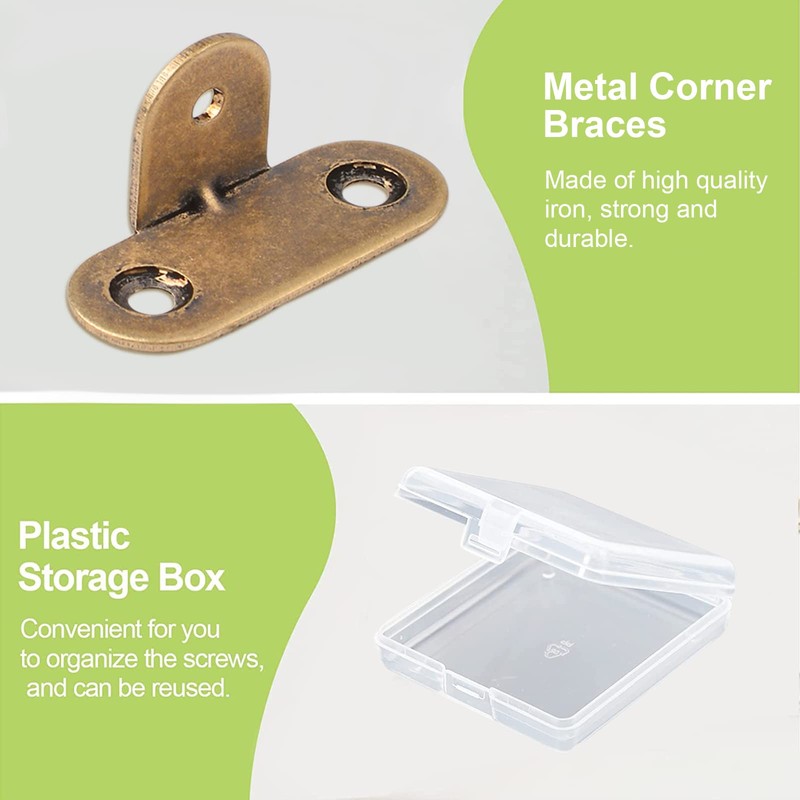 UFURMATE Corner Braces, 8Pcs Right Angle Brackets Corner Brace T-Shaped