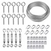 M5 Turnbuckle Rope Wire Tensioner Kit,100ft 1/16