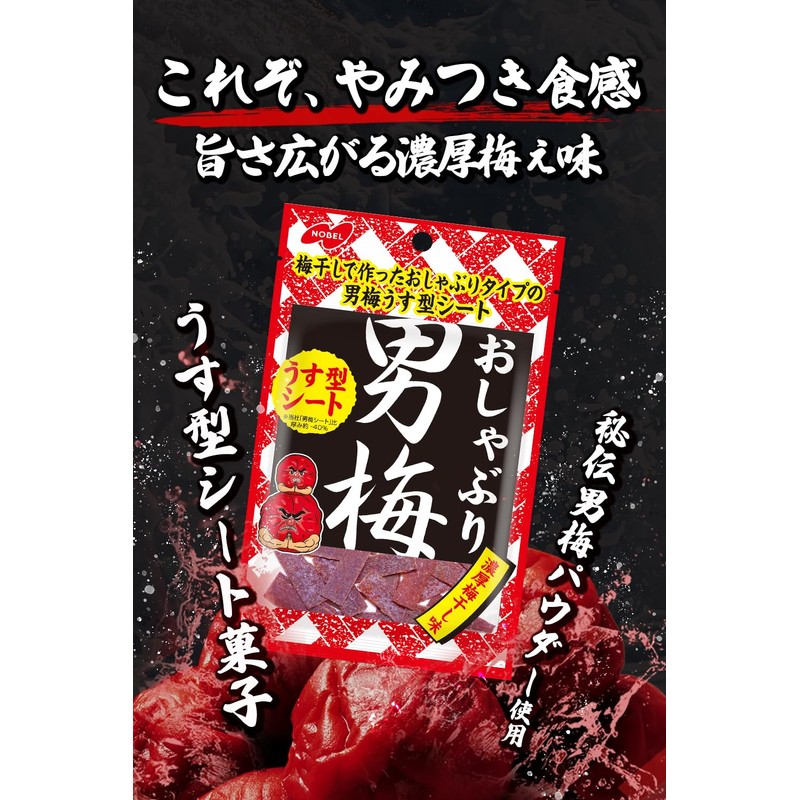 Nobel Confectionery Pacifier Male Plum Sheet 0.4 oz (10 g)