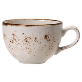 Steelite Craft Low Cup White 8oz / 230ml - Coffee Cup, Tea Cup, Hot Drink Service, Rustic Cups
