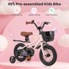 BABY JOY Kids Bike, 12" Tank Bear DIY Children's Bicycle