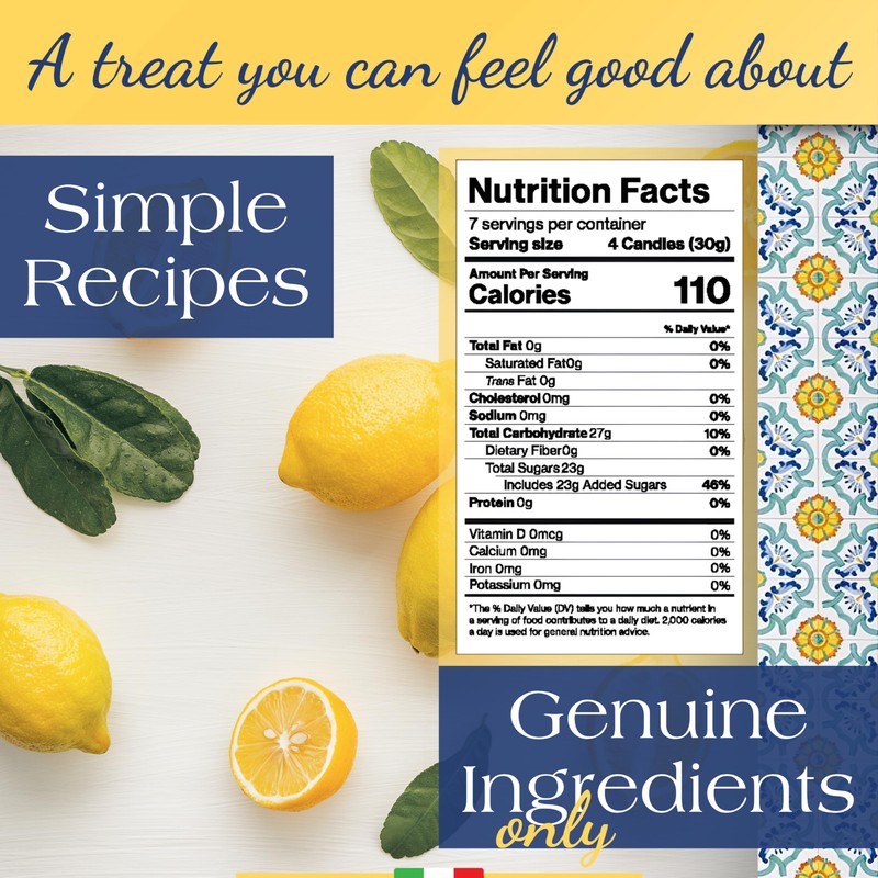 The original Perle di Sole Lemon Hard Candy Drops -