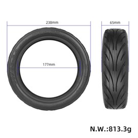 RidTianTek 60/65-6.9 Tubeless Tire 10 inch Tire for Segway Ninebot Max G2 G65 Electric Scooter Accessories, Self-repairable, Puncture-proof, Front/Rear Wheels Replacement Tyre, 2 Pack
