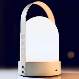 Bask KIN 3.0 Cordless Rechargeable Lantern Table Lamp | Dimmable Warm Light 2700K | Long-Lasting 15 Hour LiFePO4 Battery | Handy Portable Handle Design | Easy Touch Button