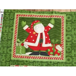 Debbie Mumm Ho Ho Holiday Christmas cotton quilters Fabric Panel 24 x 44 SSI