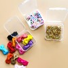 24 Pack Small Clear Plastic Beads Storage Box,Containers Dividers Box,for