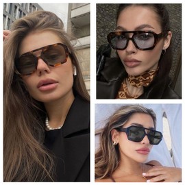 KUGUAOK Retro Aviator Sunglasses for Women 70s Design Style Hexagonal Sun Glasses UV Protection Travel Trendy Shades