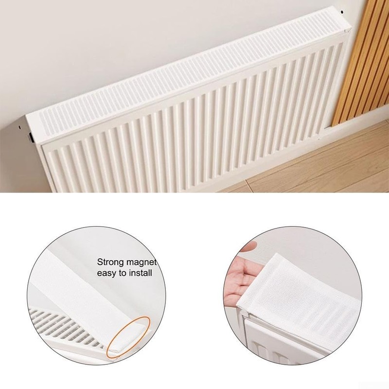 Breathable Radiator Dust Cover, Designed Built in Magnets to Block