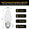 Jacqings 60 Watt Incandescent Light Bulbs, Medium E26 Candelabra Base