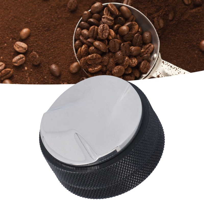Black Coffee Tamper Stainless Steel Dual Head Coffee Distributor for