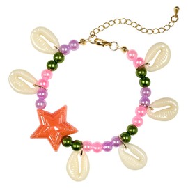Moana Small Shell Beads Anklet Moana Beads Shell Anklet Moana Shell Anklet Wavy Anklet Made of Snail Shell Anklets, Bracelets, Accessories for Girls Birthday
